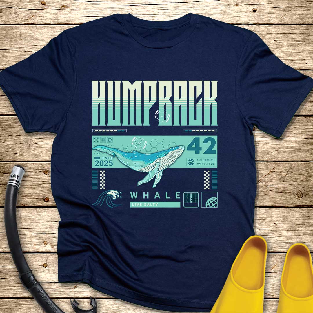 Humpback Whale Illustration T-Shirt