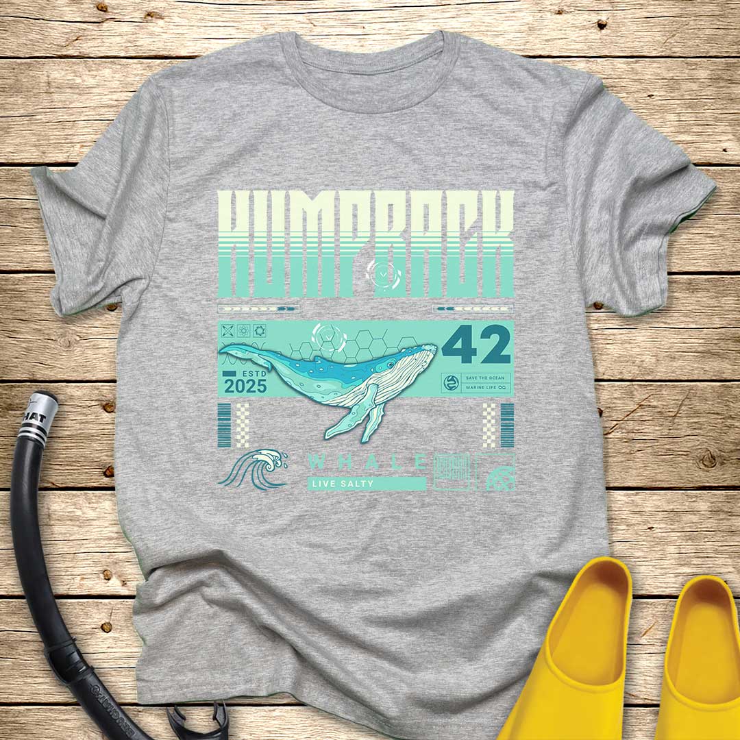 Humpback Whale Illustration T-Shirt