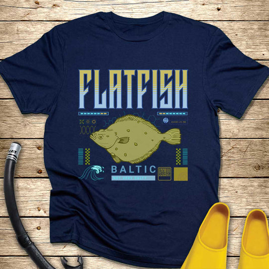 Flatfish T-Shirt — Coastal Fishing Tee for Anglers & Ocean Lovers