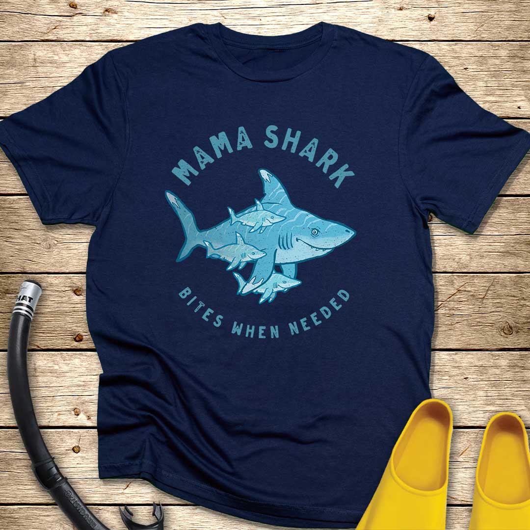 Mama Shark of Three T-Shirt