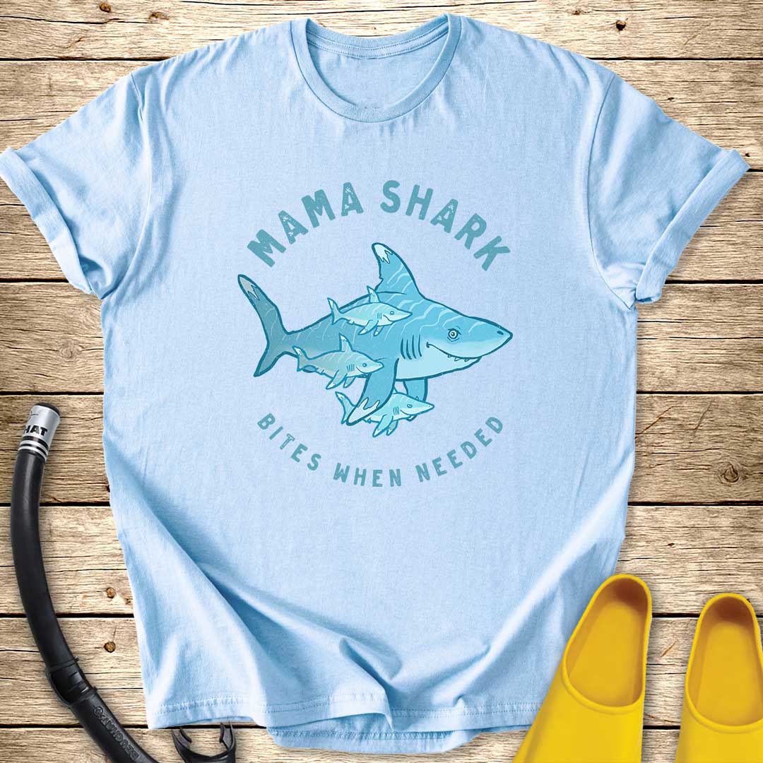Mama Shark of Three T-Shirt