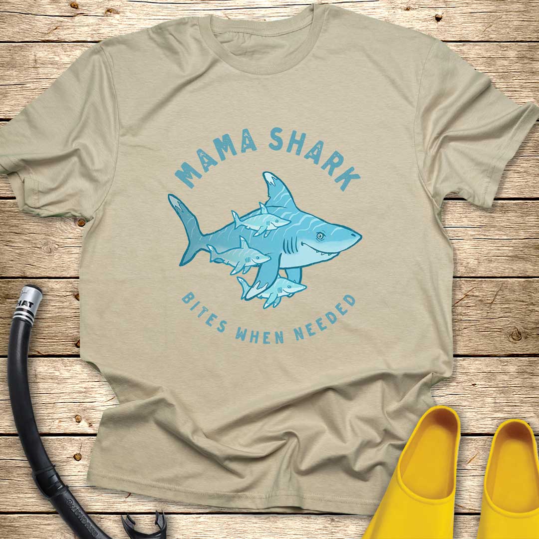Mama Shark of Three T-Shirt