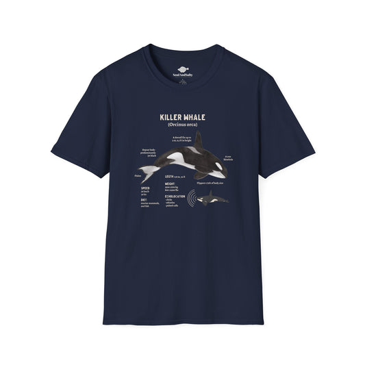 Orca Diagram Marine Life Tee