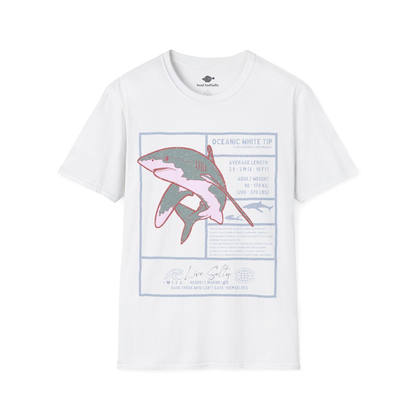 White Tip Shark Tee