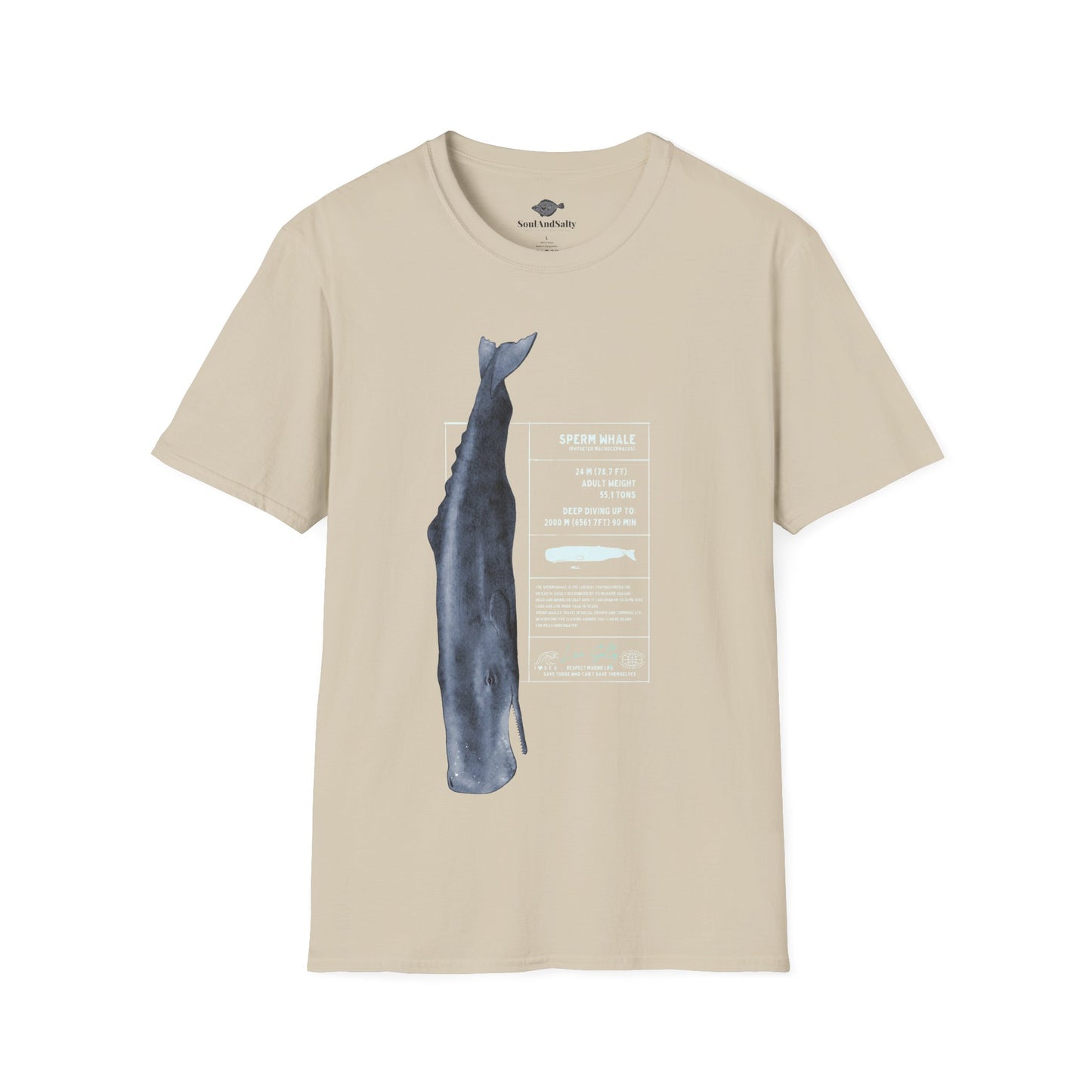 Spearm Whale Tee