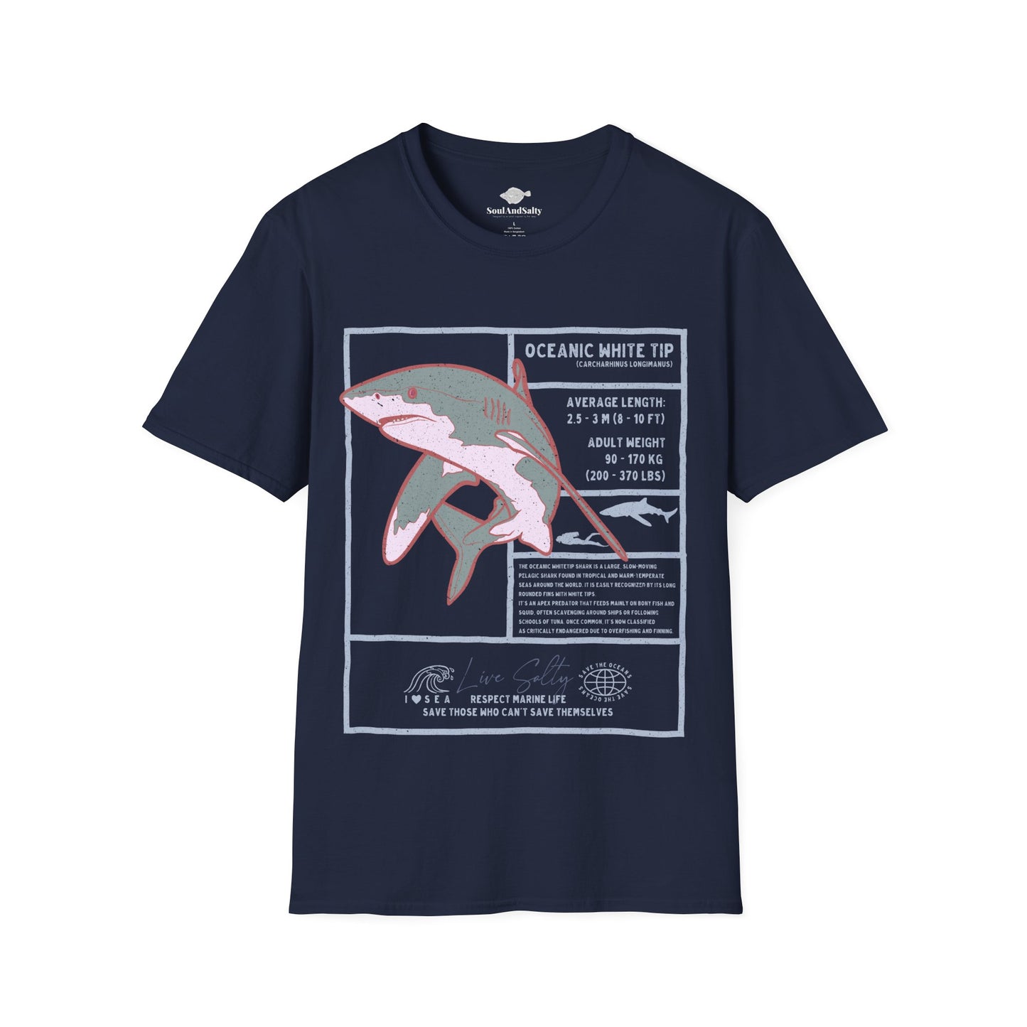 White Tip Shark Tee